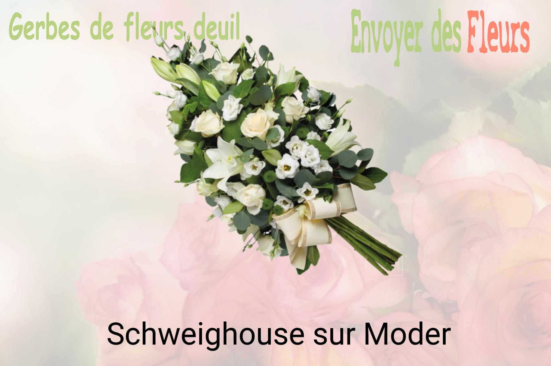 Gerbe de fleurs de deuil livrée à Schweighouse-sur-Moder